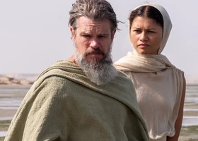 Odisseo (Matt Damon) e Atena (Zendaya) (photo credit galleria foto Universal)
