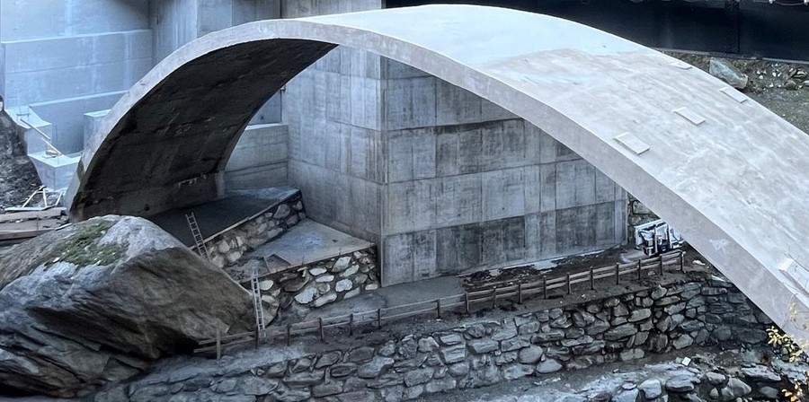 Strada per Cogne; smontaggio del ponte Bailey, modifiche alla viabilità fino a metà maggio