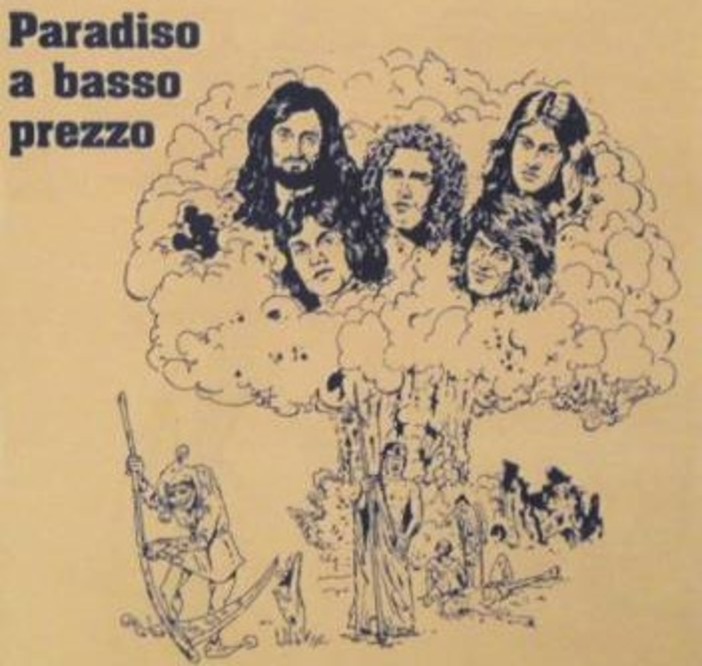 La copertina dell'unico album pubblicato dal gruppo rock di Sergio Cardellina