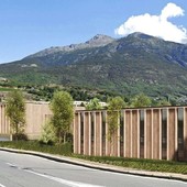 Il rendering del centro commerciale e centro medico Il rendering del centro commerciale e centro medico