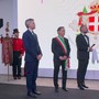 Da sn il Principe Emanuele Filiberto, il Commendatore Giovanni Girardini e il sindaco di Courmayeur, Roberto Rota (cliccare sul'immagine per avviare la mini gallery)