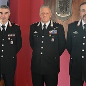 Da sn inistra il Lgtcs Riccardo Bianchi, il colonnello Livio Propato e il Lgt Roberto Nossein