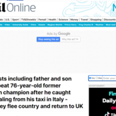 Sul Daily Mail l'aggressione dei turisti inglesi al tassista di Cervinia resa nota da Laprimalinea
