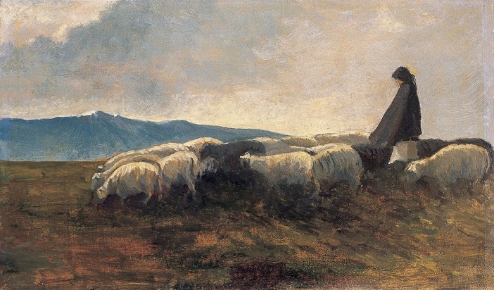 'Pastore con gregge', 1904-1905; Sebastiano Satta (1867-1914)