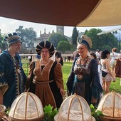 Anche i valdostani Pierre Perronet e Marguerite Chevron Villette al Palio storico di Avigliana