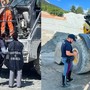 Finanzieri e poliziotti impegnati nei controlli dei cantieri