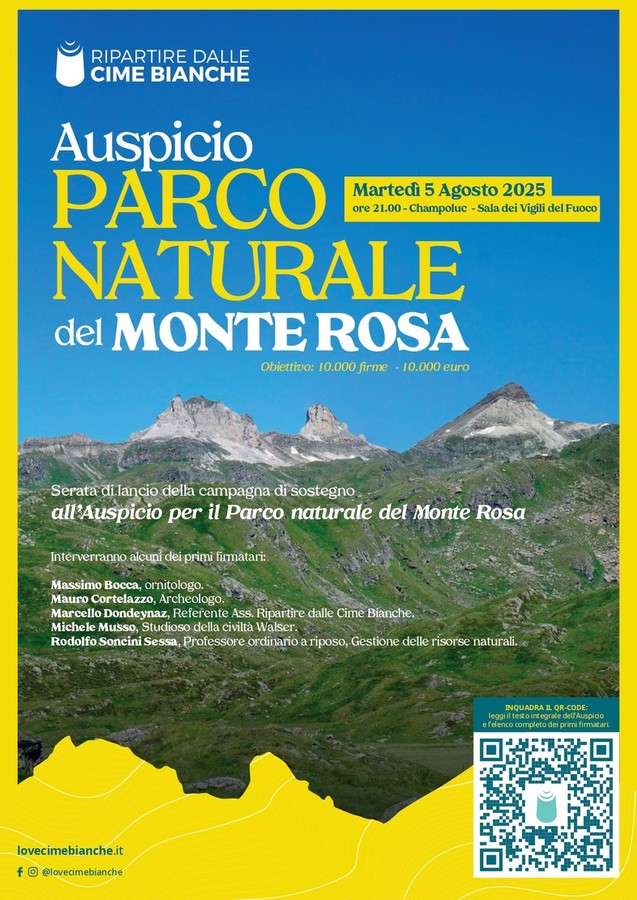 Monte Rosa, al via la raccolta fondi per la creazione del Parco Naturale
