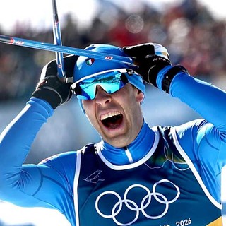 L'esultanza di Federico Pellegrino (photo credit FISI)