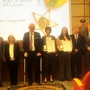 Foto di gruppo per gli insigniti e le autorità intervenute sul palco