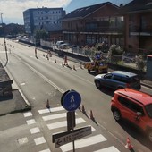 Un tratto di corso Lancieri ad Aosta Un tratto di corso Lancieri ad Aosta