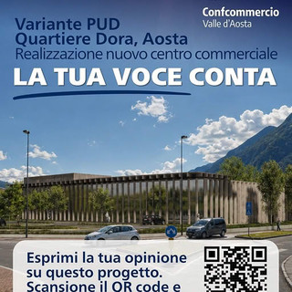 Aosta, sul quartiere Dora Confcommercio VdA chiama i cittadini; questionario sul progetto del nuovo supermercato