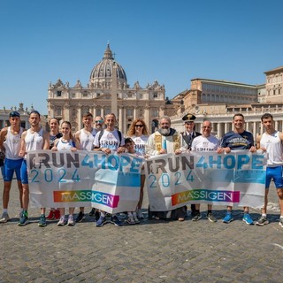 Gli atleti valdostani alla partenza di RUNHOPE