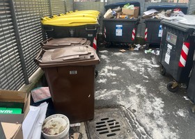 Nella foto d'archivio, una 'cattiva' gestione dei rifiuti ad Aosta in seguito risolta dagli Amministratori pubblici