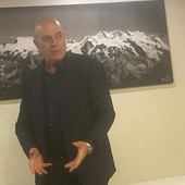 Marco Rizzo alcuni mesi fa durante la presentazione di un suo libro ad Aosta
