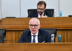 Il Presidente della Giunta, Renzo Testolin