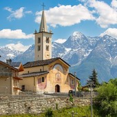 La chiesa parrocchiale di Roisan