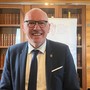 Renzo Testolin lo scorso marzo nella sala preconsiliare del Palazzo regionale