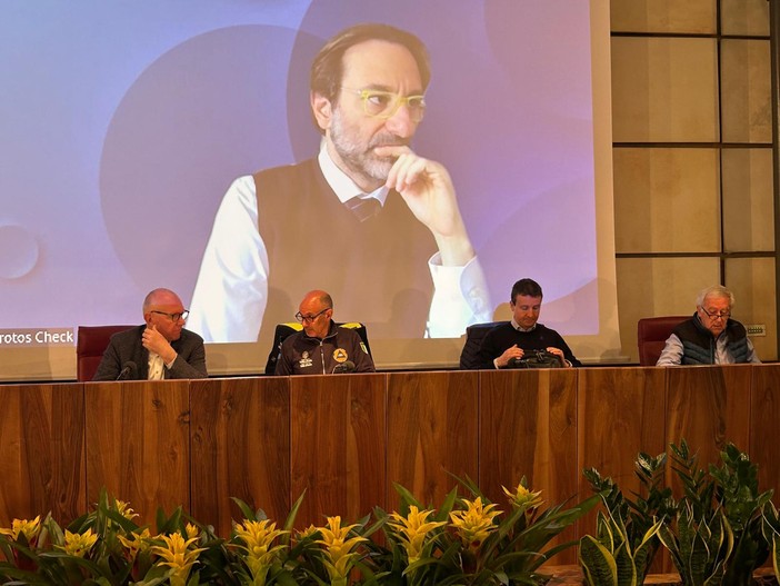 Il tavolo tecnico durante la riunione di questa mattina