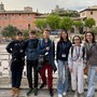 La squadra della Valle d’Aosta ad Assisi: da sn Giuseppe Cuozzo, Christian Demos, Matteo Negrini, Francesca Ricci, Cecilia Chasseur e Misia Ugonino Gralino