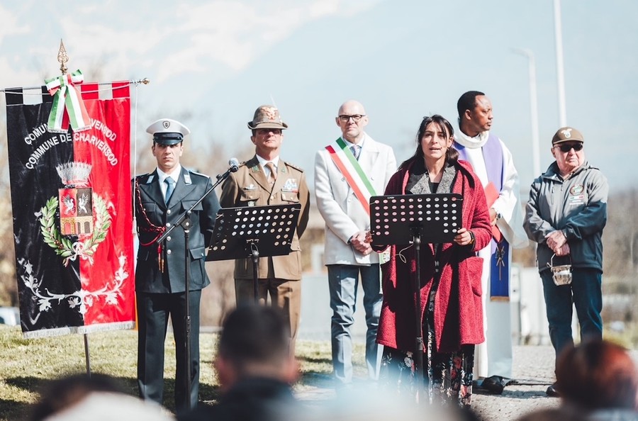 Un momento della commemorazione di Guido Saba nella foto di Massimo Monticone