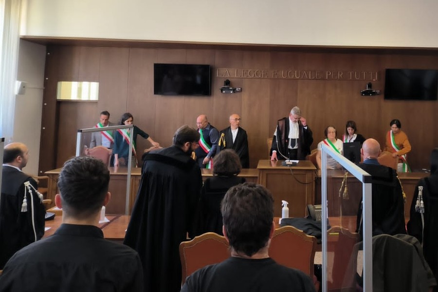 La Corte d'assise alla lettura della sentenza