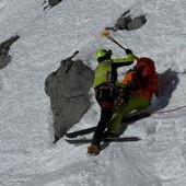 Recuperato dal Sav freerider in difficoltà a Punta Helbronner