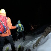 Un intervento in soccorso di scialpinisti dispersi (foto di repertorio)