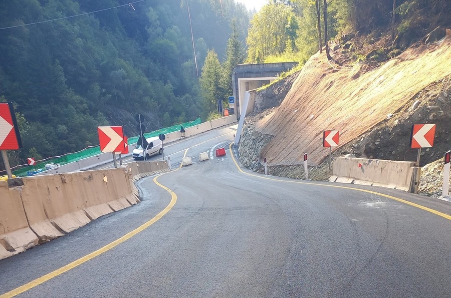Cogne, riaperta la variante provvisoria di Grand-Bois sulla strada regionale 47