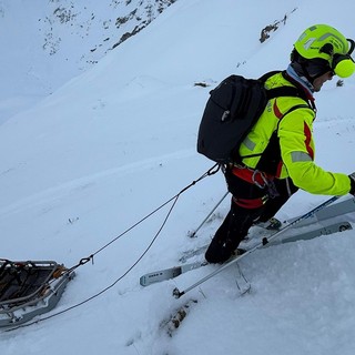 In salvo scialpinista infortunatosi sopra La Thuile