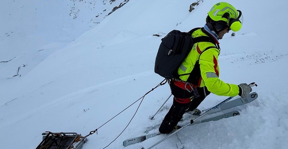 In salvo scialpinista infortunatosi sopra La Thuile