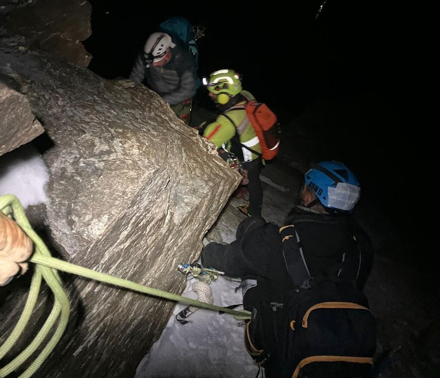 In salvo gli alpinisti bloccati da ieri sul Cervino
