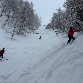 In salvo sciatore rimasto bloccato a Vesse di Courmayeur
