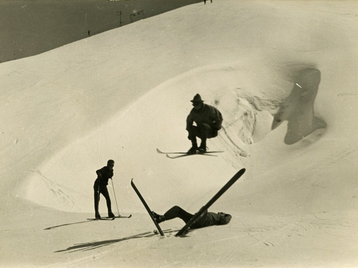 Sci d'epoca a Punta Hellbronner (credit Skyway MTB) Sci d'epoca a Punta Hellbronner (credit Skyway MTB)