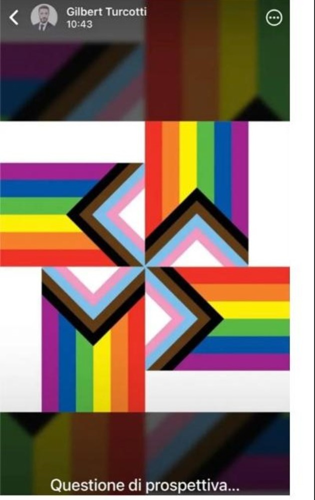 Aosta Pride; il Vescovo risponde sul post 'svasticato' del suo segretario, 'parere personale' Aosta Pride; il Vescovo risponde sul post 'svasticato' del suo segretario, 'parere personale'