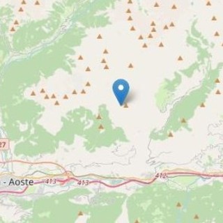 Scossa di terremoto magnitudo 2.1 ieri sera con epicentro a Quart