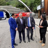 Da sn Alberto Cirio, Antonio Tajani, Renzo Testolin ed Emily Rini