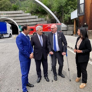 Da sn Alberto Cirio, Antonio Tajani, Renzo Testolin ed Emily Rini