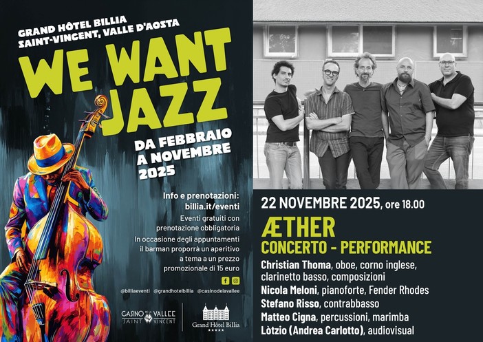 Tra cielo e terra, fuoco e aria: 'ÆTHER' conclude We Want Jazz 2025 al Billia