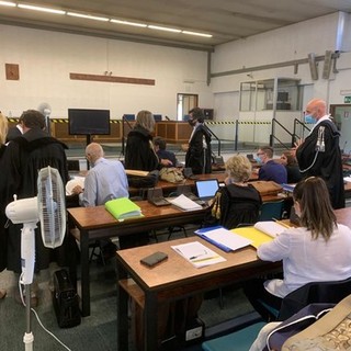 Un'udienza del processo Geenna (foto di archivio)