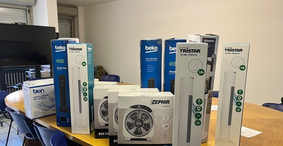 I ventilatori donati al carcere di Brissogne I ventilatori donati al carcere di Brissogne