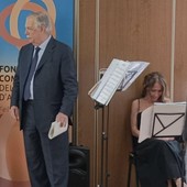 Un momento della cena solidale all'Institut Agricole con la partecipazione di Anna Maria Actis