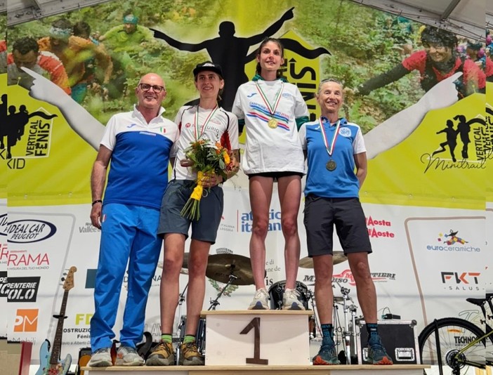 Andrea Elia stellare, Vivien Bonzi in volata campioni italiani nel Vertical Fenis dei record.