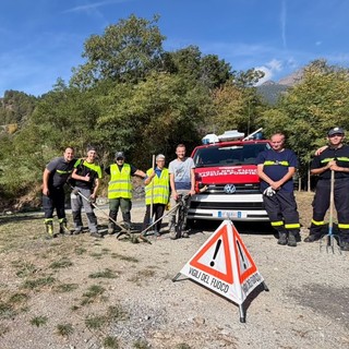 Quart, volontari al lavoro per l’elisuperficie di Avion Effraz