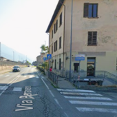 Il punto esatto in via Paravera dov'è avvenuto l'incidente Il punto esatto in via Paravera dov'è avvenuto l'incidente