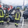 Domato dai pompieri prinicipio d'incendio in un'auto a Pollein