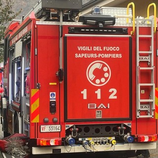 Incendio a Fontainemore, gravi danni a un'abitazione