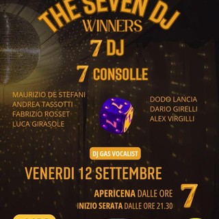 'The Seven dj winners', il 12 settembre al Lidò di Sarre una serata all’insegna del numero 7